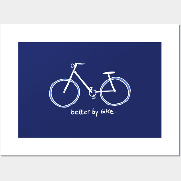 Bike - ecofriendly and contemporary locomotion Wall Art by PrincessbettyDesign